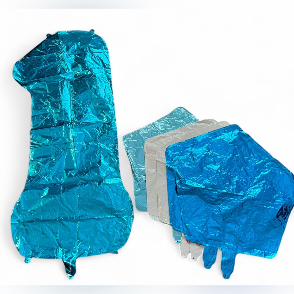 Blue #1 Blue Foil Balloon Blue Star Balloons